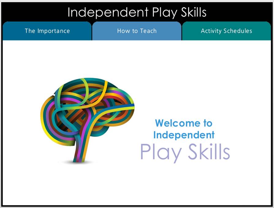 Independent Play Skills
