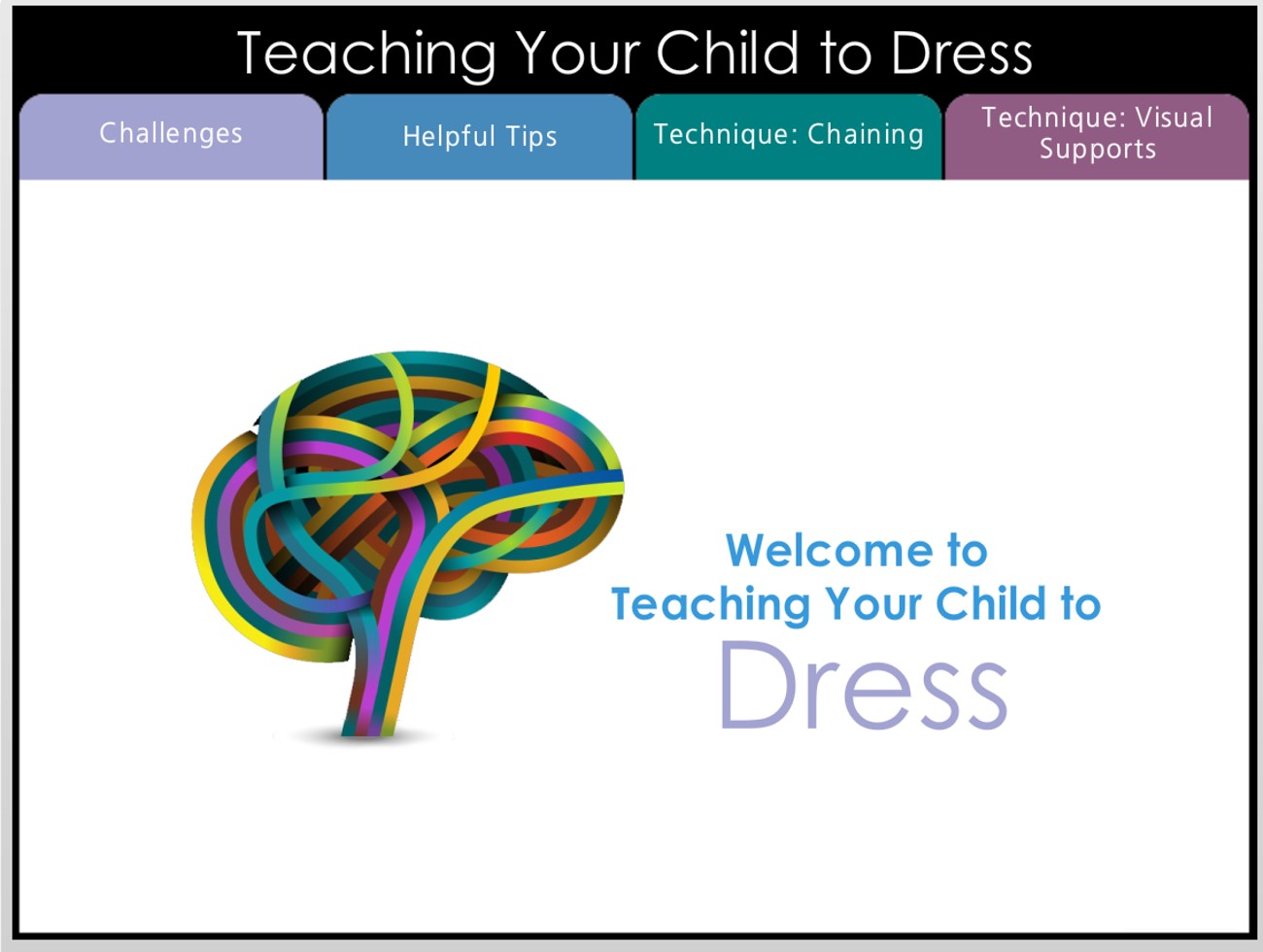 Teaching Your Child to Dress